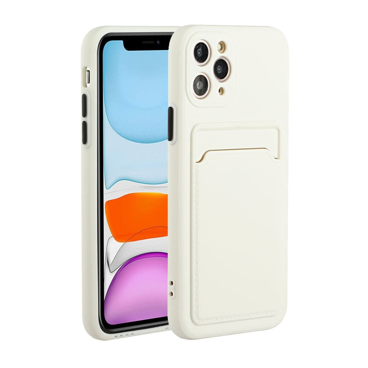 Card Slot Design Shockproof TPU Protective Case, For iPhone 11 Pro Max, For iPhone 12 mini