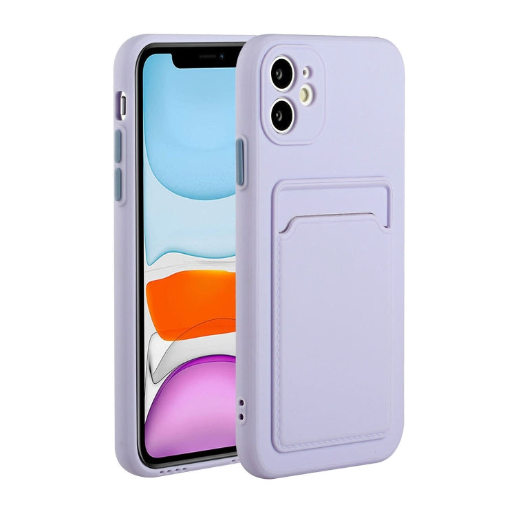 Card Slot Design Shockproof TPU Protective Case, For iPhone 11 Pro Max, For iPhone 12 mini
