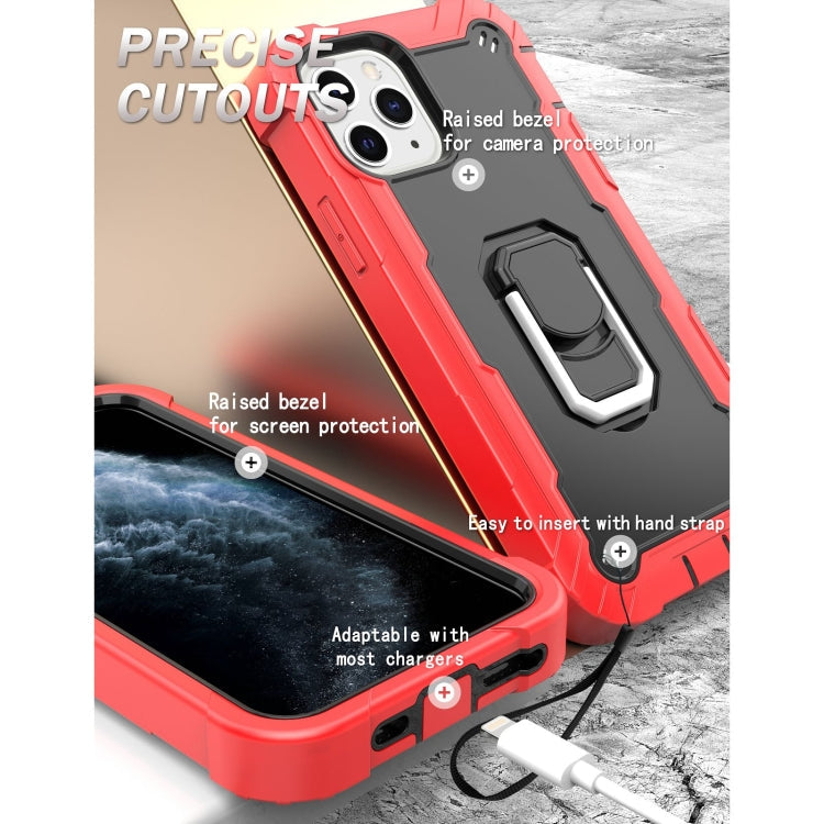 PC + Rubber 3-layers Shockproof Protective Case with Rotating Holder, For iPhone 11 Pro, For iPhone 11 Pro Max