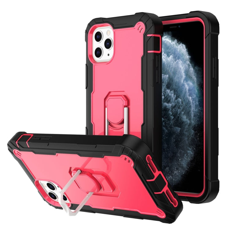 PC + Rubber 3-layers Shockproof Protective Case with Rotating Holder, For iPhone 11 Pro, For iPhone 11 Pro Max