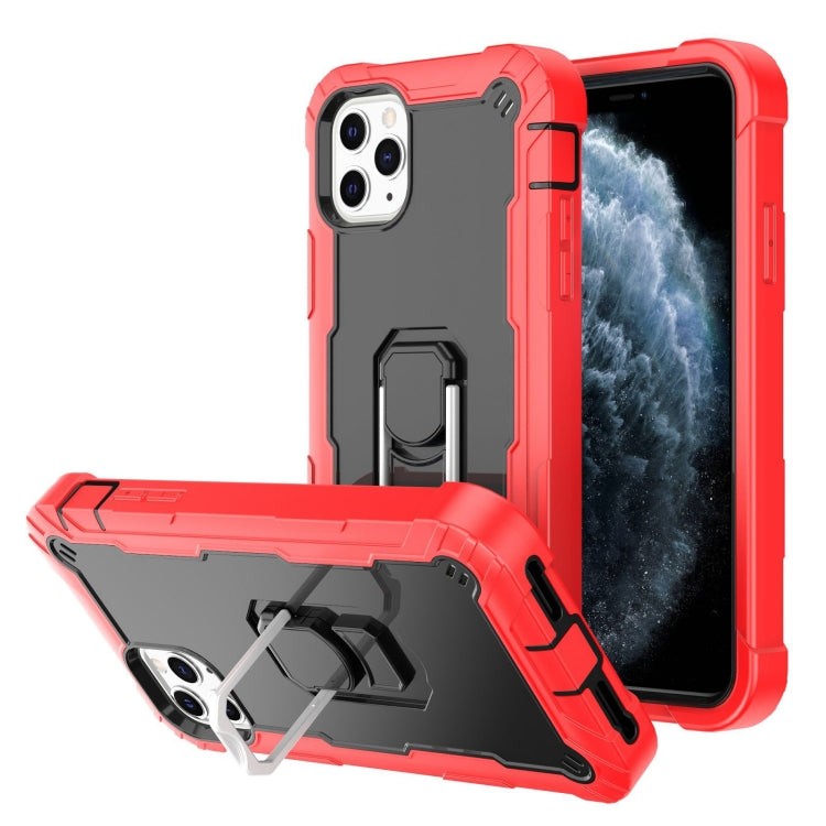 PC + Rubber 3-layers Shockproof Protective Case with Rotating Holder, For iPhone 11 Pro, For iPhone 11 Pro Max