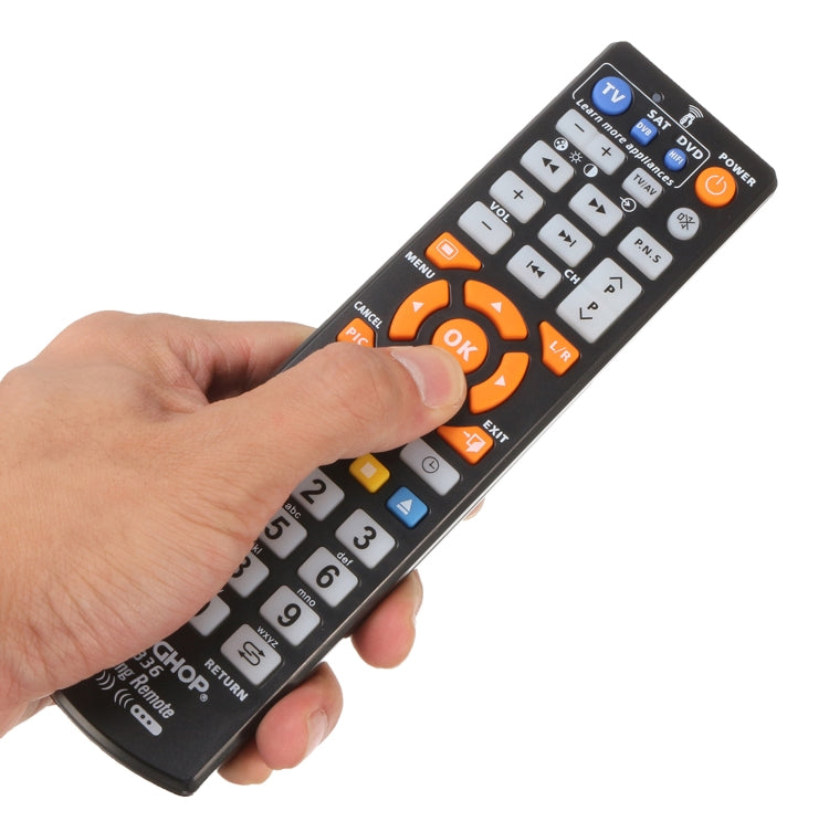CHUNGHOP L336 Universal Smart Learning Remote Controller for TV / CBL / DVD, L336(Black)