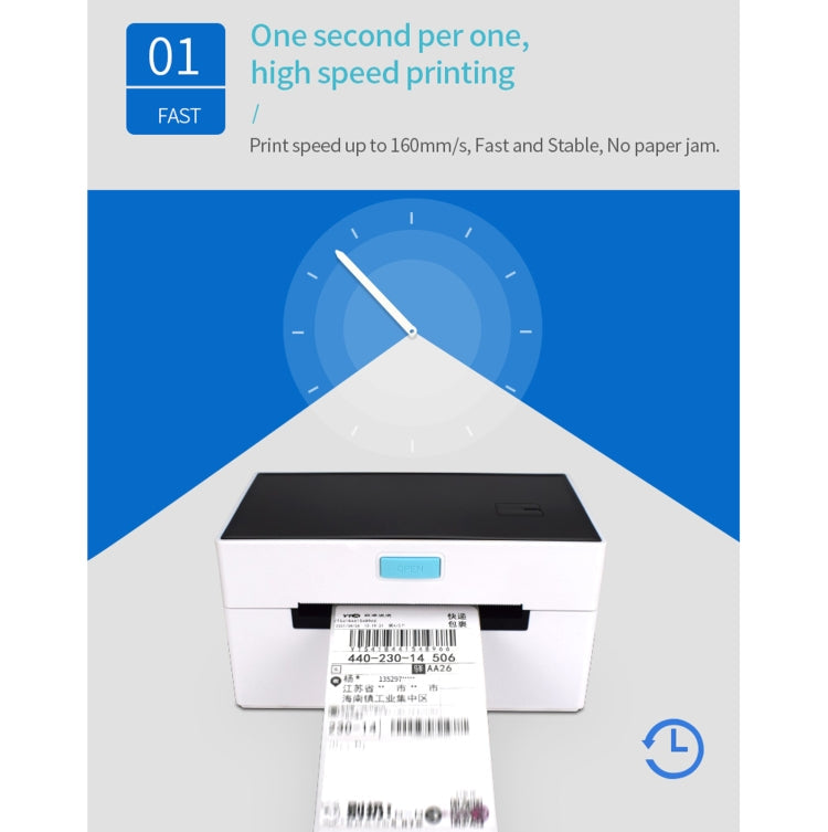 POS-9220 100x150mm Thermal Express Bill Self-adhesive Label Printer, USB + Bluetooth with Holder Version,, USB + Bluetooth,EU Plug, USB + Bluetooth,US Plug, USB + Bluetooth,UK Plug