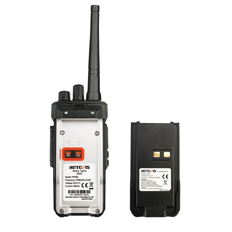 RETEVIS RT48 2W 16CHS Waterproof FRS Handheld Walkie Talkie, US Plug, RT48