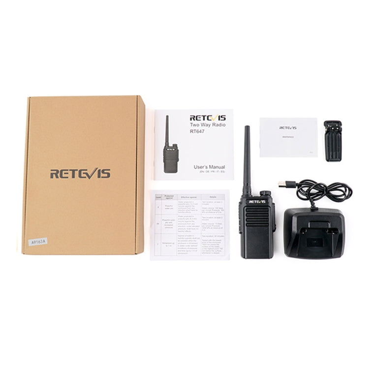 RETEVIS RT47 16CHS IP67 Waterproof FRS Two Way Radio Handheld Walkie Talkie, US Plug, RT47, US Plug(Black), RT47, US Plug(Green)