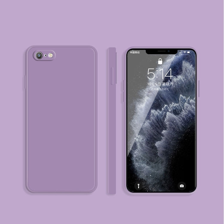 Solid Color Imitation Liquid Silicone Straight Edge Dropproof Full Coverage Protective Case, For iPhone 6s / 6, For iPhone 6s Plus / 6 Plus