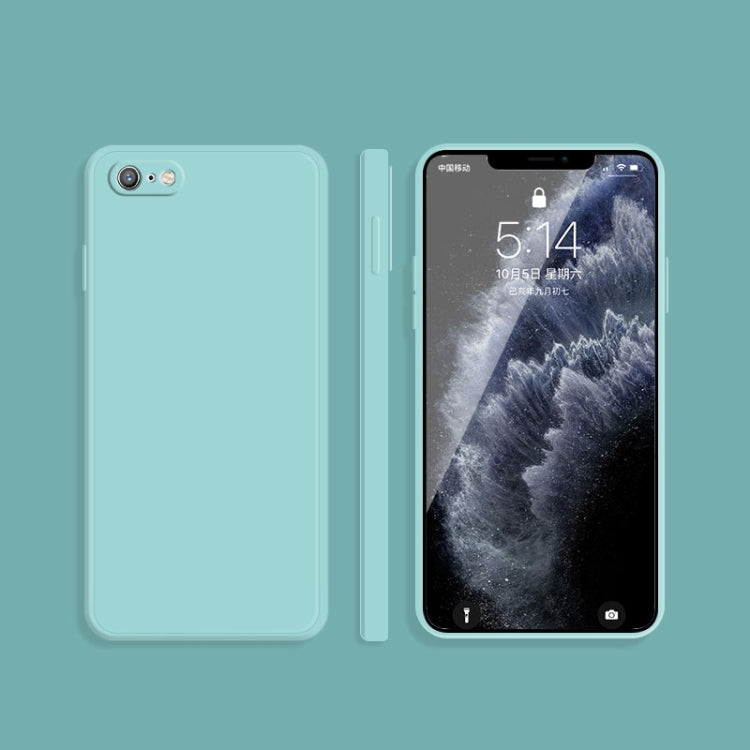 Solid Color Imitation Liquid Silicone Straight Edge Dropproof Full Coverage Protective Case, For iPhone 6s / 6, For iPhone 6s Plus / 6 Plus
