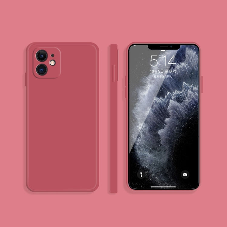 Solid Color Imitation Liquid Silicone Straight Edge Dropproof Full Coverage Protective Case, For iPhone XS Max, For iPhone 11
