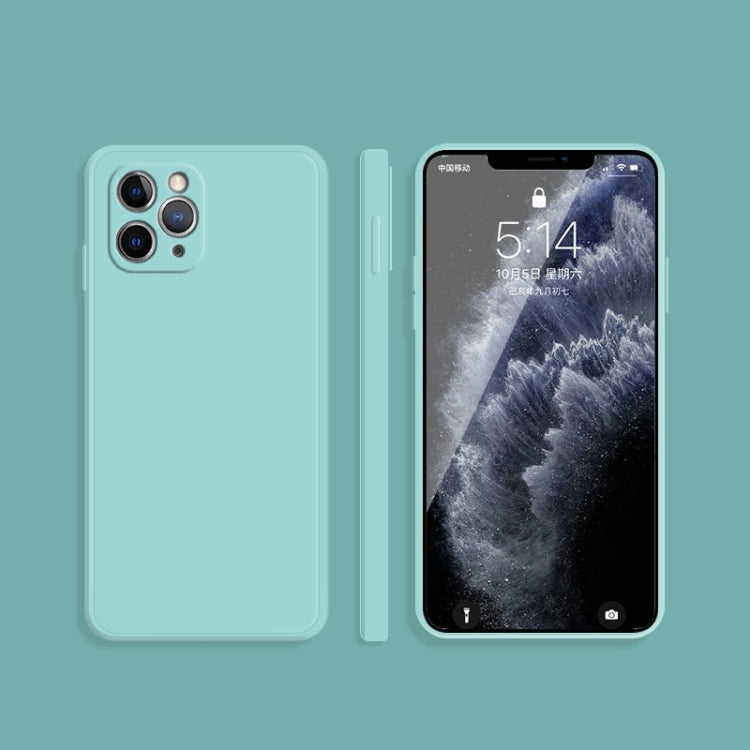Solid Color Imitation Liquid Silicone Straight Edge Dropproof Full Coverage Protective Case, For iPhone 11 Pro, For iPhone 11 Pro Max