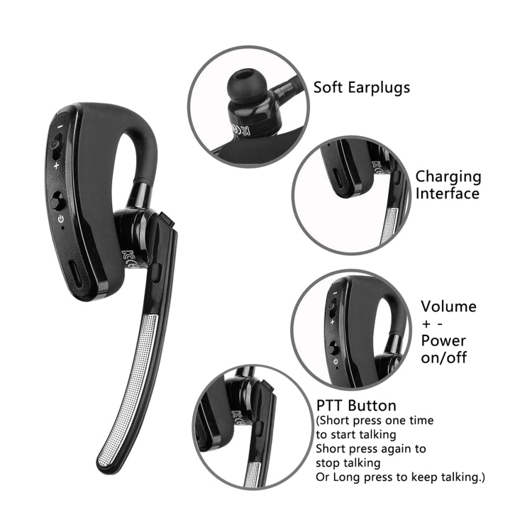 RETEVIS RB637 EU Frequency PMR446 16CHS License-free Two Way Radio Handheld Bluetooth Walkie Talkie, RB637
