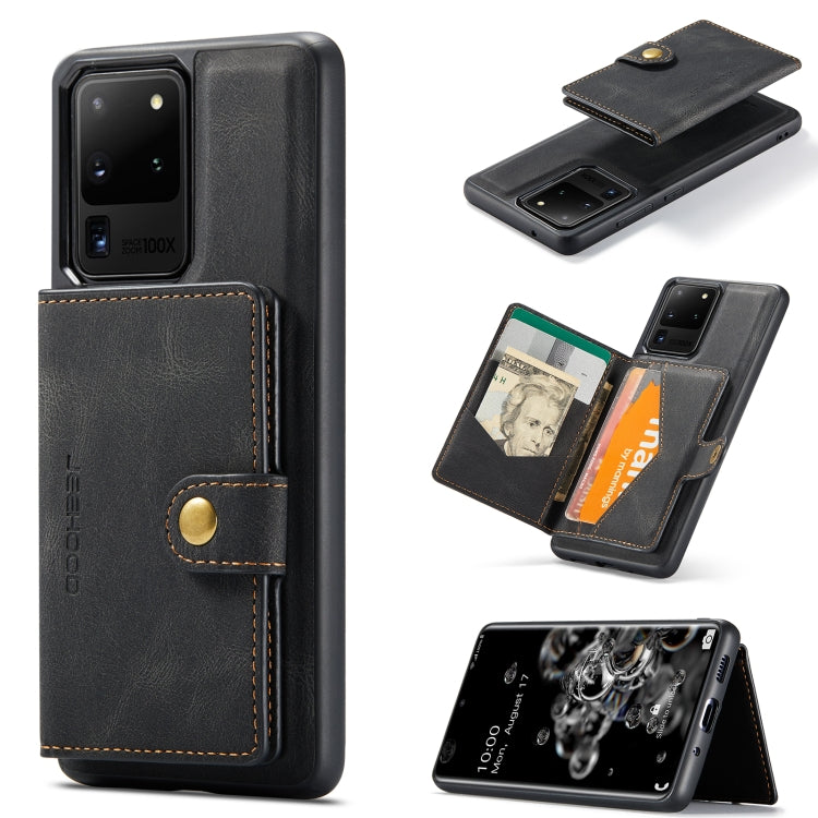 JEEHOOD Retro Magnetic Detachable Protective Case with Wallet & Card Slot & Holder, For Samsung Galaxy S20 Ultra 5G, For Samsung Galaxy Note20 Ultra, For Samsung Galaxy S21 FE