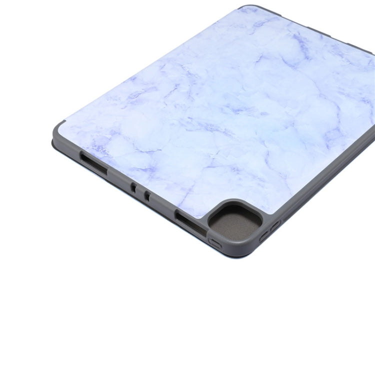 Marble Texture Horizontal Flip Leather Case with Three-folding Holder & Sleep / Wake-up Function, For iPad Pro 11 2022 / 2021