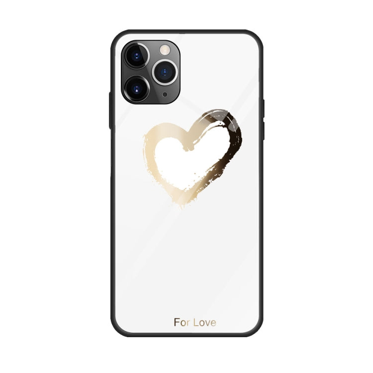 Colorful Painted Glass Case, For iPhone 11 Pro