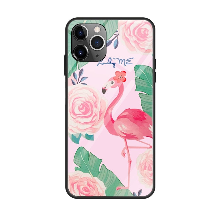Colorful Painted Glass Case, For iPhone 11 Pro