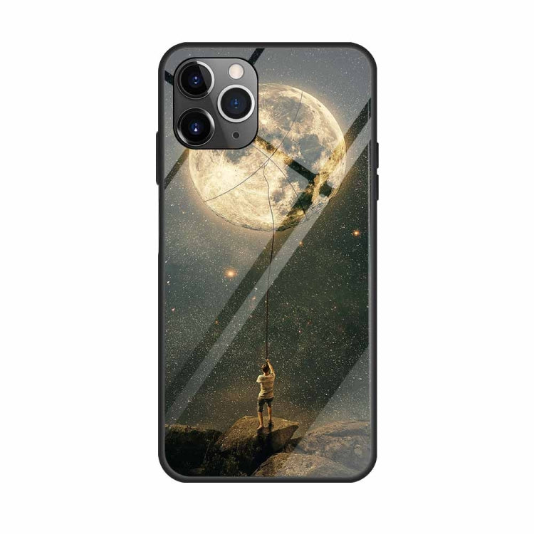 Colorful Painted Glass Case, For iPhone 11 Pro