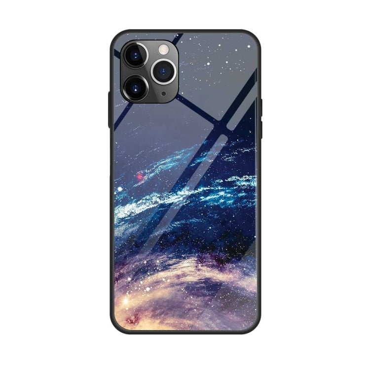Colorful Painted Glass Case, For iPhone 11 Pro