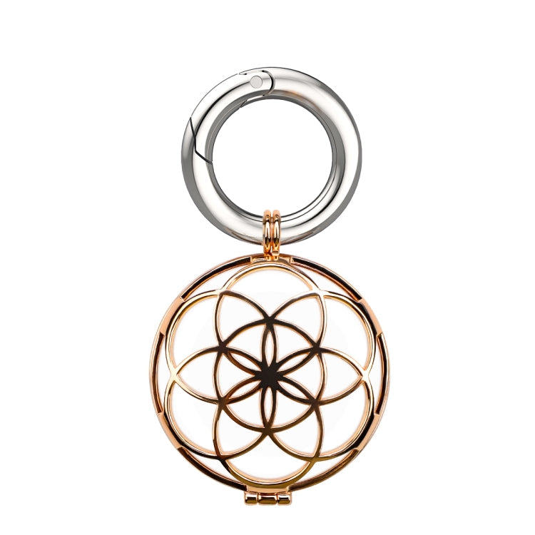 Copper Jewelry Style Shockproof Protective Cover Case with Keychain Hook Loop, For AirTag 2nd Gen / AirTag 1st Gen