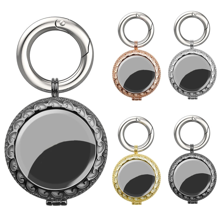 Copper Jewelry Style Shockproof Protective Cover Case with Keychain Hook Loop, For AirTag 2nd Gen / AirTag 1st Gen