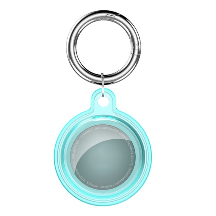 All-inclusive Clear Crystal Shockproof Protective Cover Case with Keychain Hook Loop, For AirTag 2nd Gen / AirTag 1st Gen