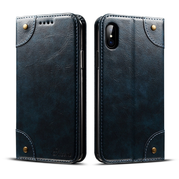 Baroque Simple Horizontal Flip Leather Case, with Holder & Card Slots & Wallet, For iPhone 11, For iPhone 11 Pro, For iPhone 11 Pro Max, For iPhone XS / X, For iPhone SE 2022 / SE 2020 / 8 / 7, For iPhone 8 Plus / 7 Plus