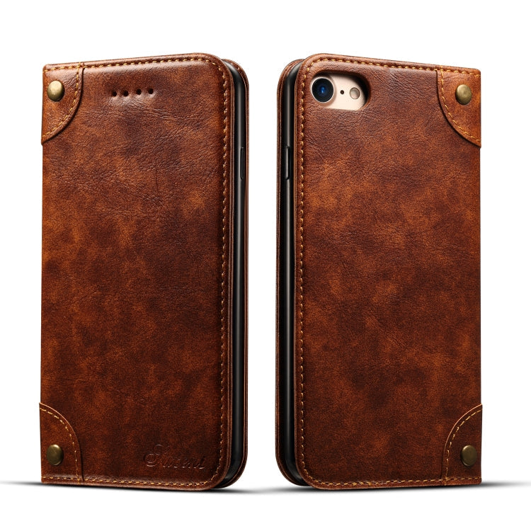 Baroque Simple Horizontal Flip Leather Case, with Holder & Card Slots & Wallet, For iPhone 11, For iPhone 11 Pro, For iPhone 11 Pro Max, For iPhone XS / X, For iPhone SE 2022 / SE 2020 / 8 / 7, For iPhone 8 Plus / 7 Plus