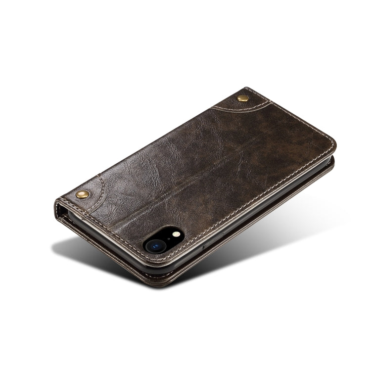 Baroque Simple Horizontal Flip Leather Case, with Holder & Card Slots & Wallet, For iPhone XR, For iPhone XS Max
