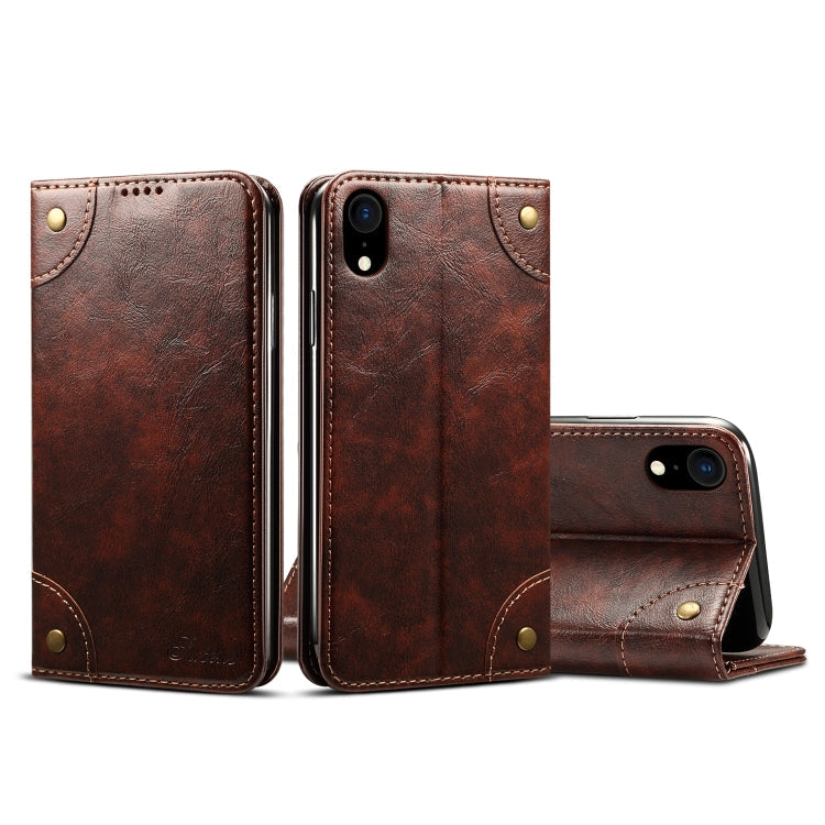 Baroque Simple Horizontal Flip Leather Case, with Holder & Card Slots & Wallet, For iPhone XR, For iPhone XS Max