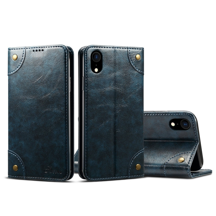 Baroque Simple Horizontal Flip Leather Case, with Holder & Card Slots & Wallet, For iPhone XR, For iPhone XS Max