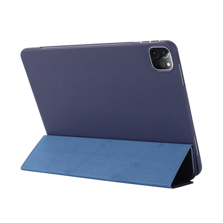 TPU Horizontal Flip Leather Case with Three-folding Holder For iPad Pro 11 (2021) / (2020), For iPad Pro 11 (2021) / (2020)