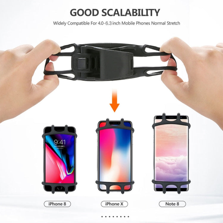 Pure Silica Gel Bicycle Universal Phone Holder, Universal Mobile Phone