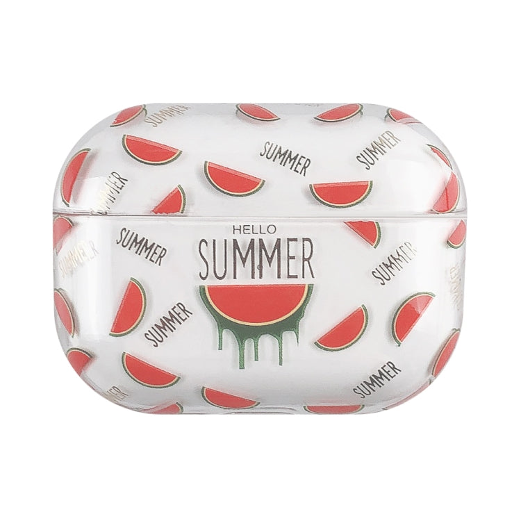 Bronzing Fruit Pattern PC Earphone Hard Protective Case, For AirPods 1 / 2, For AirPods Pro