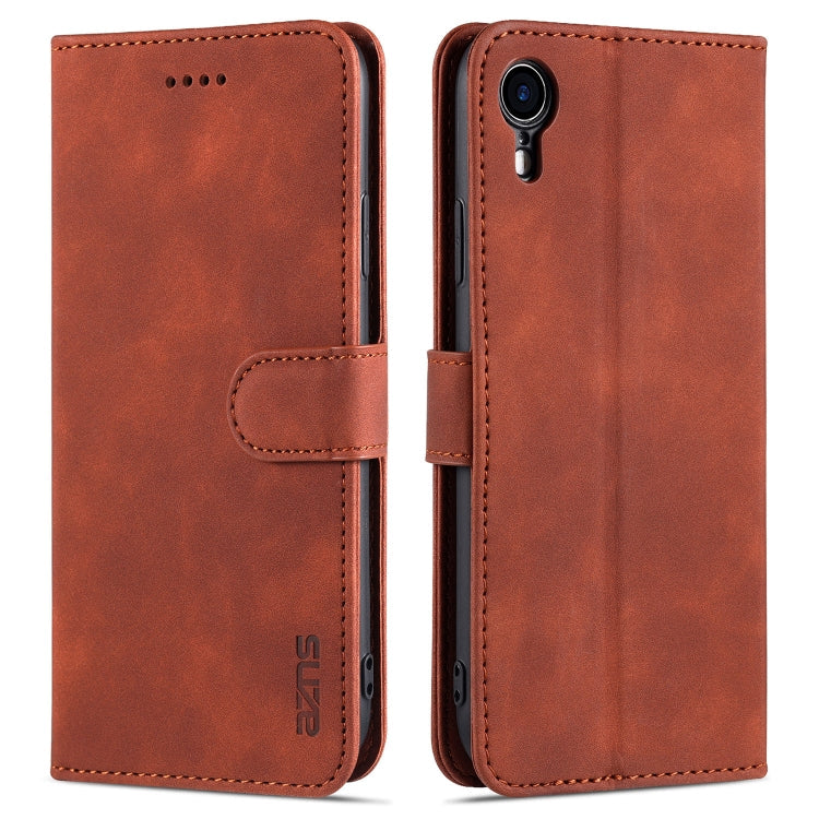 AZNS Skin Feel Calf Texture Horizontal Flip Leather Case with Card Slots & Holder & Wallet, For iPhone XS Max, For iPhone XR
