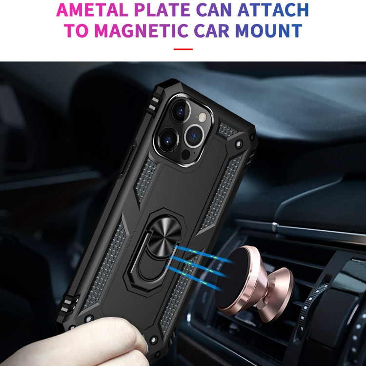 Shockproof TPU + PC Protective Case with 360 Degree Rotating Holder, For iPhone 13 Pro Max