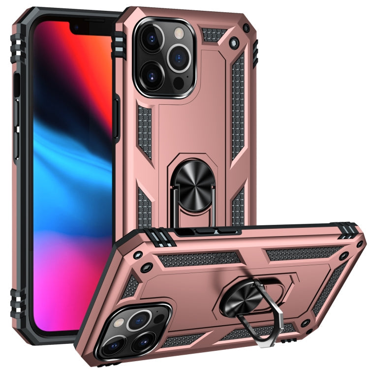 Shockproof TPU + PC Protective Case with 360 Degree Rotating Holder, For iPhone 13 Pro Max