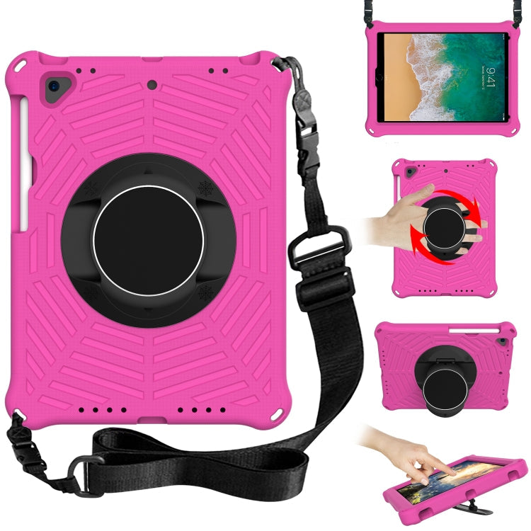 Spider King EVA Protective Case with Adjustable Shoulder Strap & Holder & Pen Slot, For iPad 9.7 2018 & 2017 / Pro 9.7 / Air 2 / Air, For iPad 10.2 2021 / 2020 / 2019, For iPad Pro 10.5 inch 2017 / Air 3 10.5 inch                                       ...