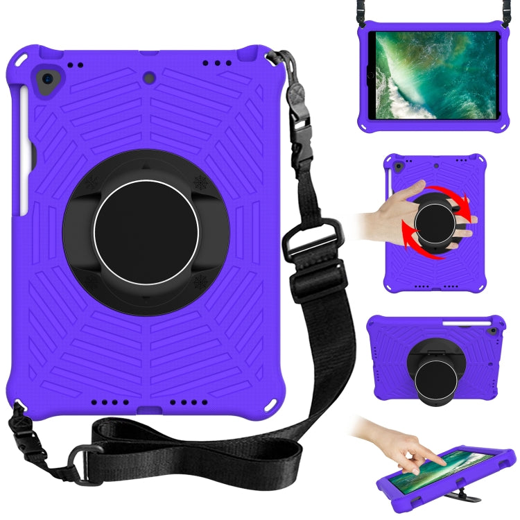 Spider King EVA Protective Case with Adjustable Shoulder Strap & Holder & Pen Slot, For iPad 9.7 2018 & 2017 / Pro 9.7 / Air 2 / Air, For iPad 10.2 2021 / 2020 / 2019, For iPad Pro 10.5 inch 2017 / Air 3 10.5 inch                                       ...