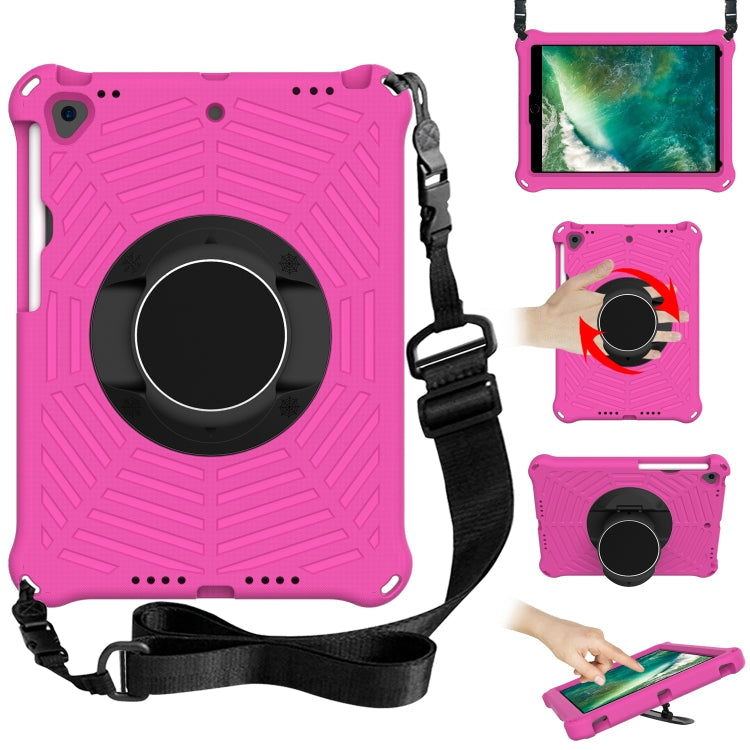 Spider King EVA Protective Case with Adjustable Shoulder Strap & Holder & Pen Slot, For iPad 9.7 2018 & 2017 / Pro 9.7 / Air 2 / Air, For iPad 10.2 2021 / 2020 / 2019, For iPad Pro 10.5 inch 2017 / Air 3 10.5 inch                                       ...