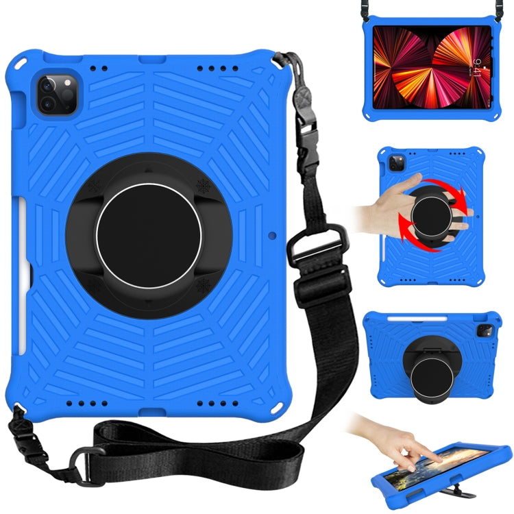 Spider King EVA Protective Case with Adjustable Shoulder Strap & Holder & Pen Slot, For iPad 9.7 2018 & 2017 / Pro 9.7 / Air 2 / Air, For iPad 10.2 2021 / 2020 / 2019, For iPad Pro 10.5 inch 2017 / Air 3 10.5 inch                                       ...