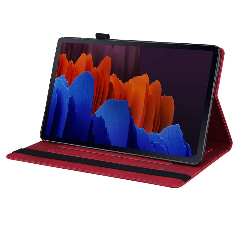 Business Shockproof Horizontal Flip Leather Case with Holder & Card Slots & Photo Frame & Pen Slot & Sleep / Wake-up Function, For Samsung Galaxy Tab S8+ / Tab S8 Plus /  Tab S7 FE / Tab S7+ SM-T970 / SM-T976B                                           ...
