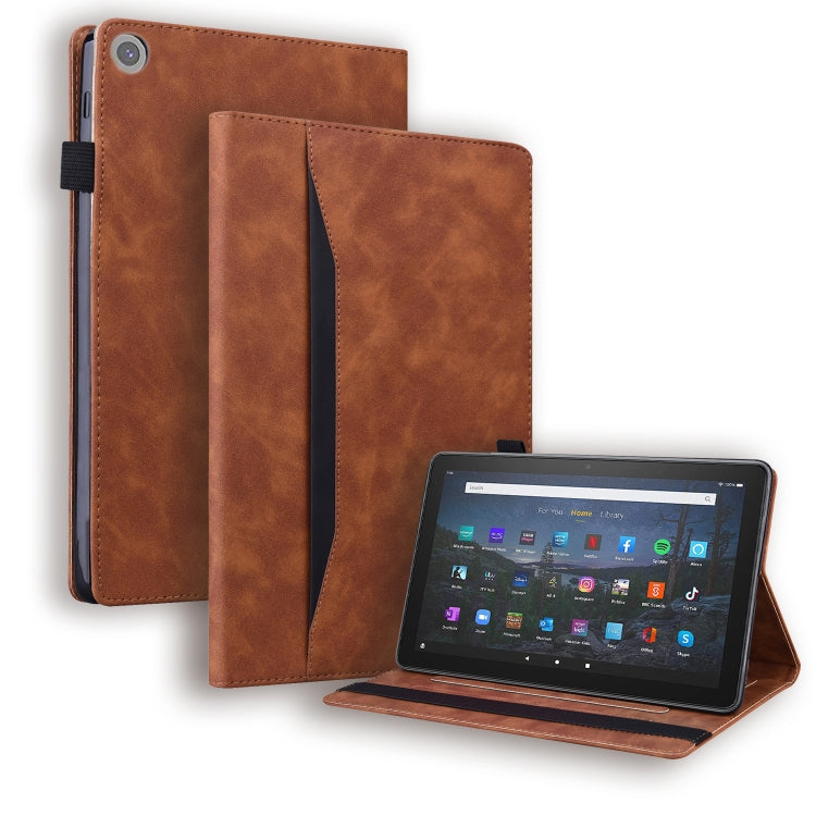 Business Shockproof Horizontal Flip Leather Case with Holder & Card Slots & Photo Frame & Pen Slot & Sleep / Wake-up Function, For Samsung Galaxy Tab S8+ / Tab S8 Plus /  Tab S7 FE / Tab S7+ SM-T970 / SM-T976B                                           ...
