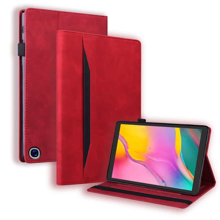Business Shockproof Horizontal Flip Leather Case with Holder & Card Slots & Photo Frame & Pen Slot & Sleep / Wake-up Function, For Amazon Fire HD 10  / 10 Plus 2021