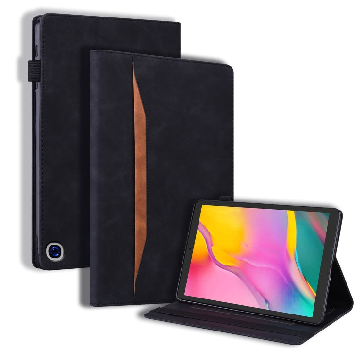 Business Shockproof Horizontal Flip Leather Case with Holder & Card Slots & Photo Frame & Pen Slot & Sleep / Wake-up Function, For Amazon Fire HD 10  / 10 Plus 2021