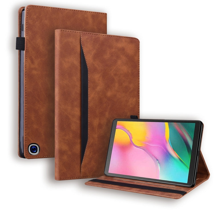 Business Shockproof Horizontal Flip Leather Case with Holder & Card Slots & Photo Frame & Pen Slot & Sleep / Wake-up Function, For Amazon Fire HD 10  / 10 Plus 2021