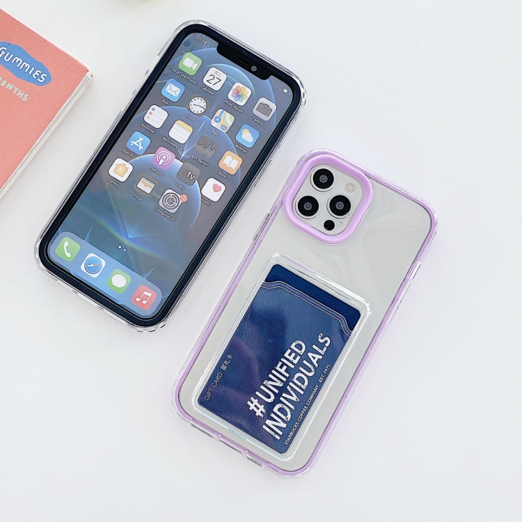 Full-coverage 360 Clear PC + TPU Shockproof Protective Case with Card Slot, For iPhone 12 / 12 Pro, For iPhone 12 Pro Max, For iPhone 11 Pro, For iPhone 11
