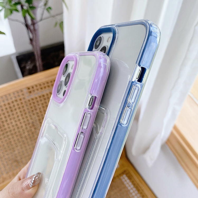 Full-coverage 360 Clear PC + TPU Shockproof Protective Case with Card Slot, For iPhone 12 / 12 Pro, For iPhone 12 Pro Max, For iPhone 11 Pro, For iPhone 11