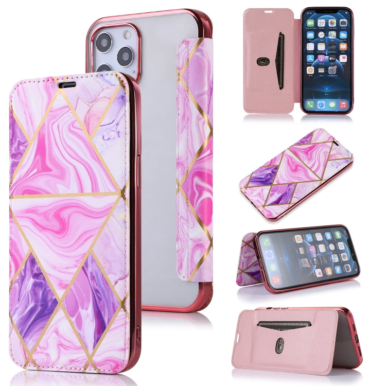 Bronzing Plating PU + TPU Horizontal Flip Leather Case with Holder & Card Slot, For iPhone 12 Pro Max, For iPhone 12 / 12 Pro, For iPhone 12 mini, For iPhone 11 Pro Max, For iPhone 11 Pro, For iPhone 11