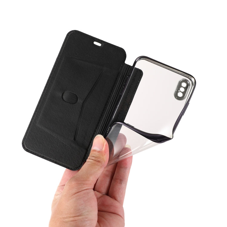 Bronzing Plating PU + TPU Horizontal Flip Leather Case with Holder & Card Slot, For iPhone XS Max, For iPhone XR, For iPhone X / XS, For iPhone 8 Plus & 7 Plus, For iPhone 6 Plus & 6s Plus, For iPhone 6 & 6s