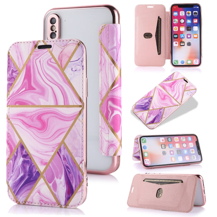 Bronzing Plating PU + TPU Horizontal Flip Leather Case with Holder & Card Slot, For iPhone XS Max, For iPhone XR, For iPhone X / XS, For iPhone 8 Plus & 7 Plus, For iPhone 6 Plus & 6s Plus, For iPhone 6 & 6s