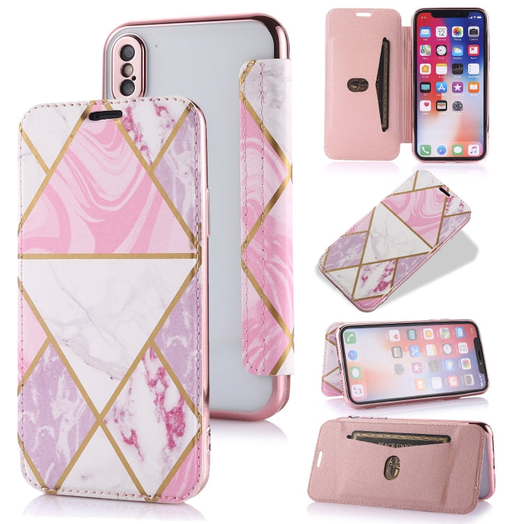 Bronzing Plating PU + TPU Horizontal Flip Leather Case with Holder & Card Slot, For iPhone XS Max, For iPhone XR, For iPhone X / XS, For iPhone 8 Plus & 7 Plus, For iPhone 6 Plus & 6s Plus, For iPhone 6 & 6s