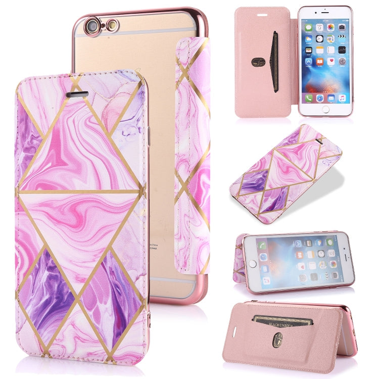 Bronzing Plating PU + TPU Horizontal Flip Leather Case with Holder & Card Slot, For iPhone XS Max, For iPhone XR, For iPhone X / XS, For iPhone 8 Plus & 7 Plus, For iPhone 6 Plus & 6s Plus, For iPhone 6 & 6s
